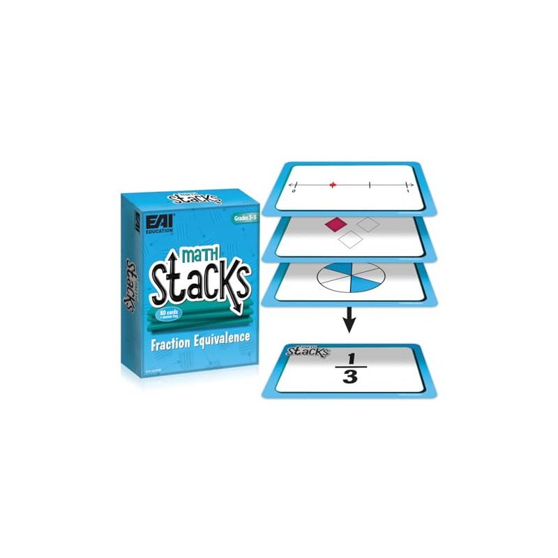 EAI Education Math Stacks Fraction Equivalence Game: Grades 3-5