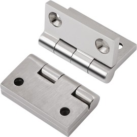 Square Shape Boat Strap Casting Hinge 316 Stainless Steel Cabinet Door Hatch Hinges for Boat Yacht (1.5 inch × 1.5 inch,2 inch * 2 inch) (1.5 inch × 1.5 inch (2 Pack))