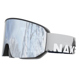 NAKED Optics The NOVA Ski Goggles Men, Ski Goggles Women, Snowboard Goggles (NOVA Slate, without bad weather lens)