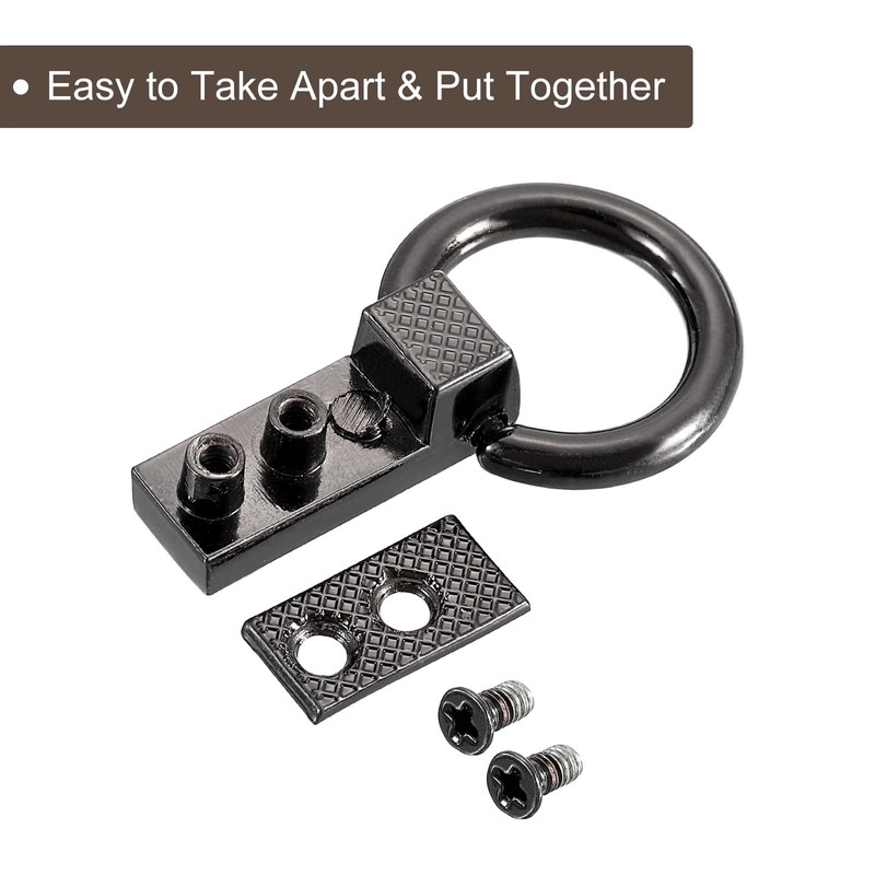 QUARKZMAN Bag Side Clip Buckle, 8 Pieces 0.28 Inch Metal