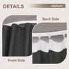 MaKefeile Room Divider Curtains & Flexible Bendable Tracks Set,Privacy Dividers