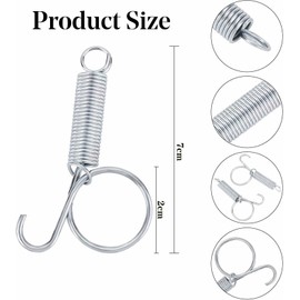 5 PCS Spring Hooks for Rabbit Cage - Multifunctional Spring Door Latch for BIRDCAGES, Pet Cages - Fixing Rabbit, Dog, Cat, Parrot, Guinea Pig, Bunny Doors