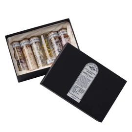 BALLON Aroma Bath Salt Gift Set, 0.9 oz (25 g) x 5 Bottles with Mimosa