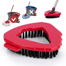 Ucoolbe - cepillo para polvo de repuesto para fregona de repuesto para cabezal de limpieza O-Cedar EasyWring 1 sistema de tanque, limpiador de piso de ducha, cepillo para polvo de limpieza de cerdas
