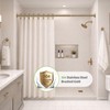 One-Piece Tension Curtain Rod 54-90 inch Brushed Gold Shower Curtain