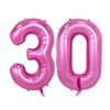 40" Pink Number Balloons