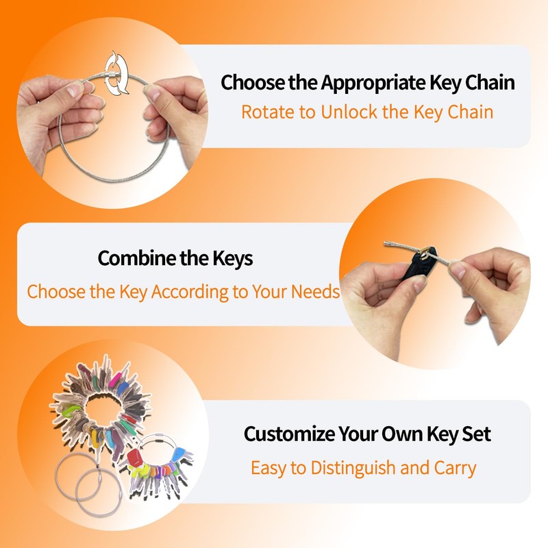 105PCS Non-Duplicate Heavy Equipment Keys Master Set, Construction Ignition Key
