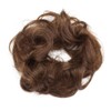Silk-co Human Hair Messy Bun Scrunchy Scrunchie Updo Curly Hair