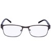 EYEGUARD Readers Metal Deluxe Rectangular Reading Glasses for Men 4.00