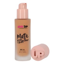 Base de maquillaje líquida Pink Up Rostro Matte Cover 12H Matte 12 horas tono canela - 30mL 30g