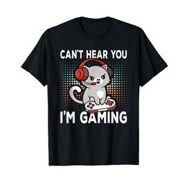 Funny Gamer Clothes Boys Video Games Gamer T-Shirt - Black - Small