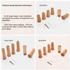 HomeDo 8Pack Wood Wall Hooks Hat Rack, Wooden Coat Hooks