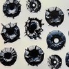 48 Pack Bullet Hole Stickers, Ultra-Realistic Fake Gunshot Decals, Fake