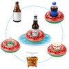 6 Pack Watermelon Inflatable Drink Holder, LIYDE Drink Floaties Fruit