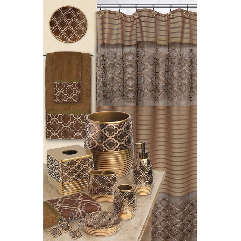 Popular Bath Tissue Box, Spindle Collection, Gold