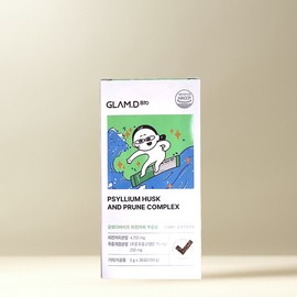 Glam D Bio Psyllium Husk Prune Pill Kwaebyeon Plum 1 Box (20 Packets) / 글램디바이오 차전자피 푸룬환 쾌변 자두 1박스 (20포)