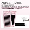 Arison Lashes Easy Fan Lashes, 0.05 D Curl, 10 mm