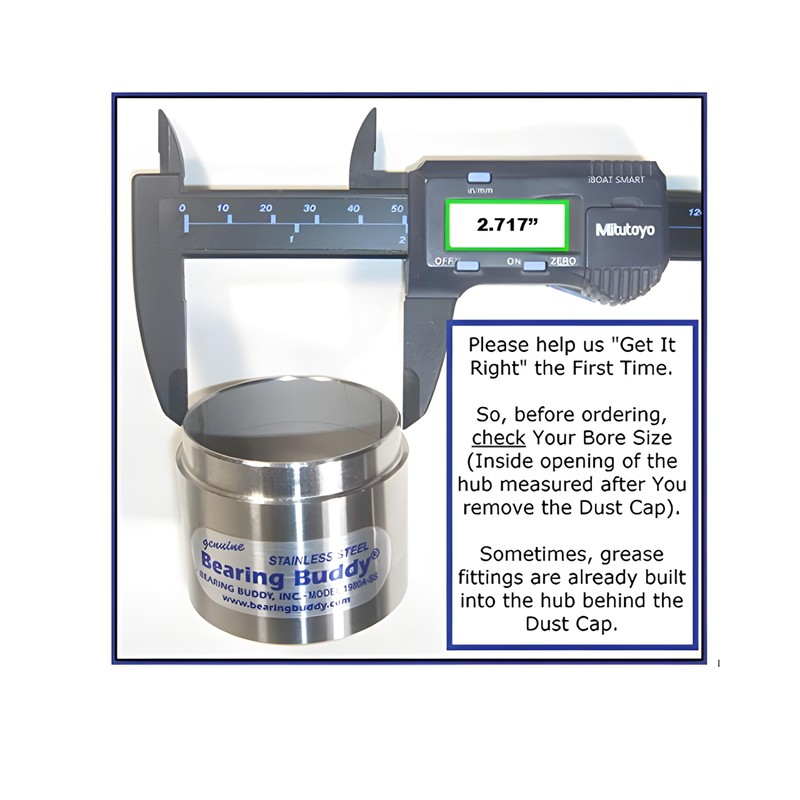 Bearing Buddy 2717-SS - USA-Made Stainless Steel Bearing Protector with