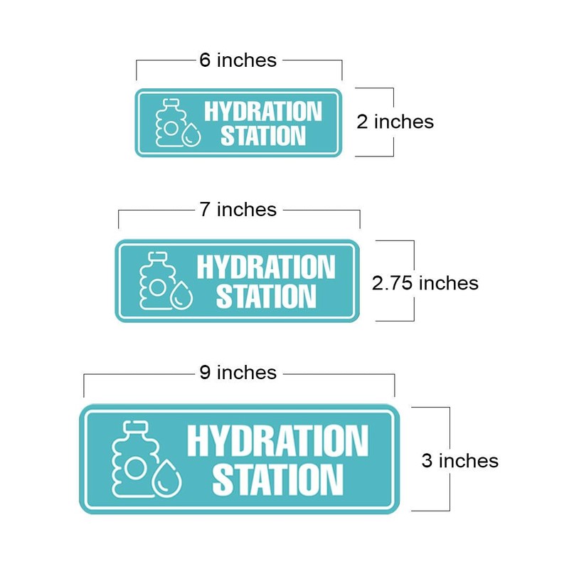 Standard Plus Hydration Station Door or Wall Sign | Business