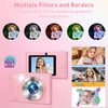 Digital Camera,48MP Kids Camera 1080P Dual Lens Cmopact Camera with