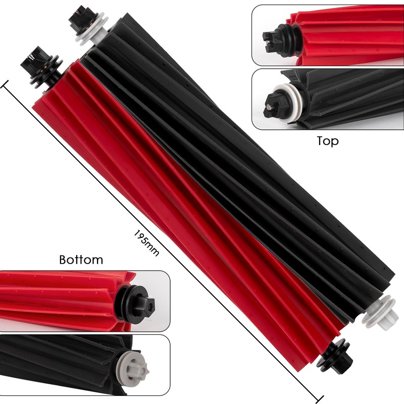 (2 Pack) Q5 Pro+ Main Roller Brushes Compatible with Roborock