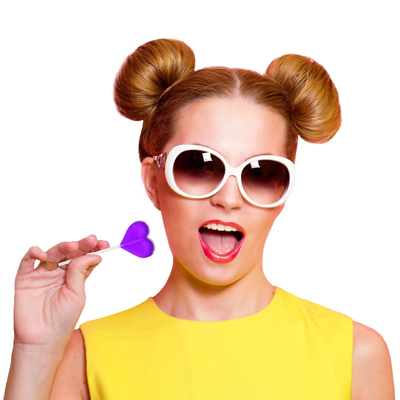 Fruidles Lollipops Mini Heart Shaped Flavored Delicious Lollipop, Individually Wrapped,