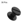 sourcing map 30set M4 x 6mm Chicago Screw Metal Slotted