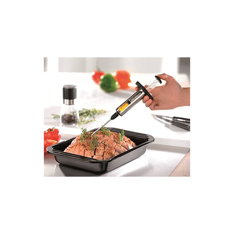 GEFU Marinade Syringe BBQ - Stainless Steel Injector with 2