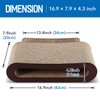 FluffyDream 2in1 Cat Scratcher Cardboard Lounge Bed, Cat Scratching Board,