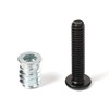 30 Sets 1/4-20 Furniture Threaded Insert and Bolt for Wood,