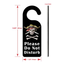 Art Plates Do Not Disturb Door Knob Hanger Sign - Bad to The Bone
