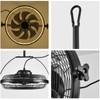 Gazebo Fans Outdoor Hanging Ceiling Fans with Lights,16" Portable Plug