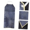 Gatuida Cowhide Soldering Apron Heat Resistant Protective Apron for Welders