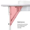 Yaheetech 37-inch Portable & Foldable Manicure Table Nail Desk Workstation