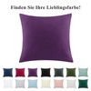 Aisbo Pillowcase, 80 x 80 cm, Set of 2, Purple,