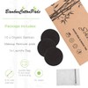 Almohadillas desmaquillantes reutilizables color negro, lavables, paquete de 10 unidades