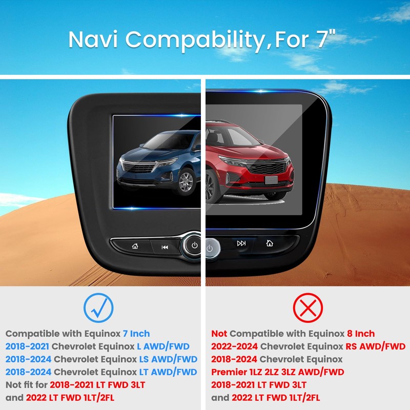 SCYBSTCA Designed For 2018-2024 Chevy Equinox Screen Protector [L/LS] 7