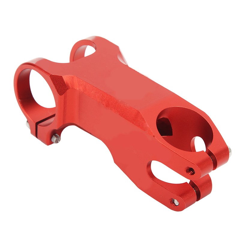 Bike Stem Red Aluminum Alloy Mountain Bike Handlebars Negative 17