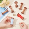 PH PandaHall Wooden Spools 6pcs Empty Wood Thread Spools Sewing