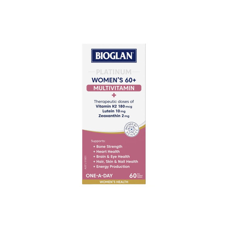 Bioglan Platinum Womens 60+ Multi 60 Tablets
