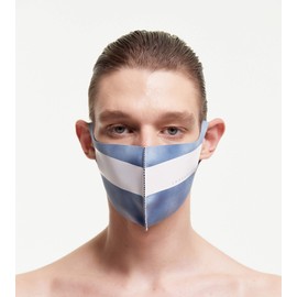 LOOKA | Protective Fashion Air Mask | Washable and Reusable | Comfortable | WHITE 35 TIE DYE BLUE (Large)