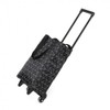 Goraesil Foldable Hand Cart Shopping Cart (Black Pattern)