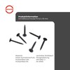 PROTEKTOR 200 x Drywall Screws Fine Thread Plasterboard Screws DIN18182-2,