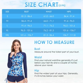 AutoWT Women's Two Pieces Swimsuits, Rash Guard Long Sleeves Zipper Bathing Suit, Sports Surfing Swimwear for Women with Boyshort Bottom