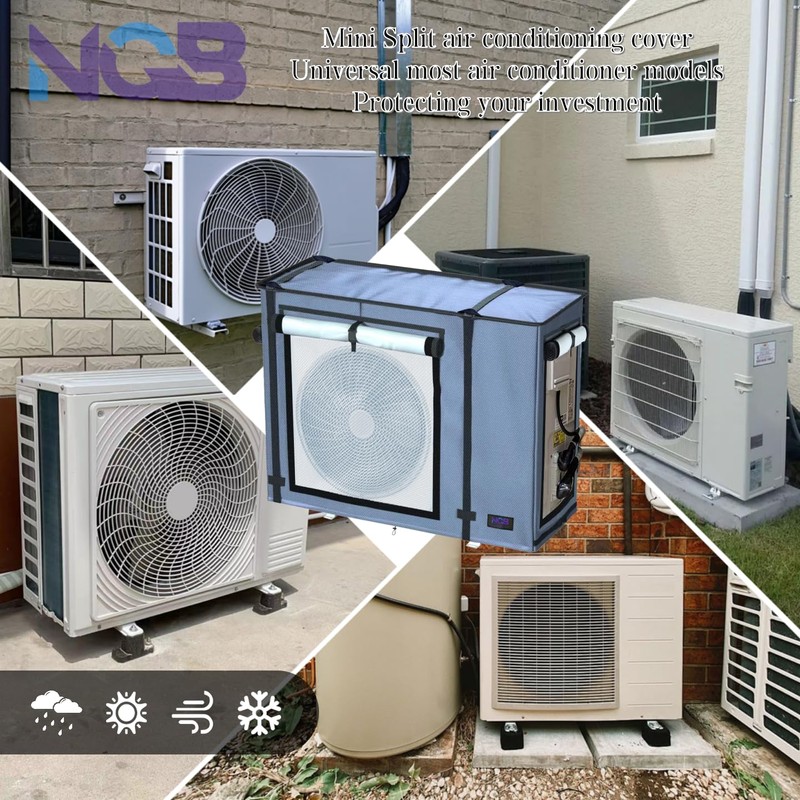 NGB Mini Split Cover, Outdoor Unit Cover for Air Conditioning