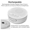 iHome Makeup Mirror with Lights and Bluetooth Speaker, Travel Mirror