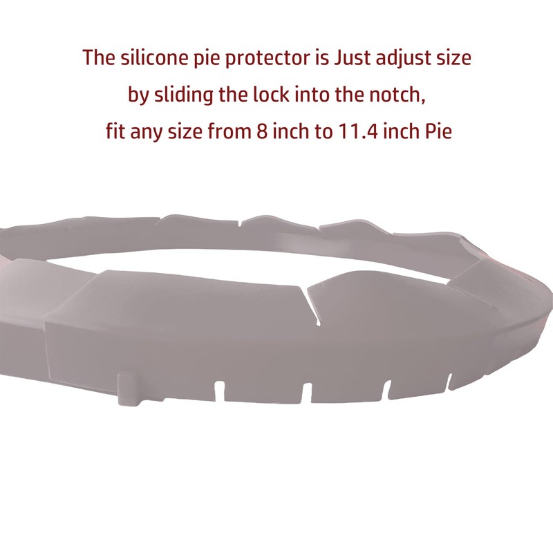 YOUFORZX 2PCS Adjustable Baking Pie Crust Shield Protector Cover for