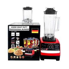 Professional Blender, 4500W Heavy Duty Countertop Commercial Blenders, 2L Large Capacity With Copper Motor Machine | Red & Black