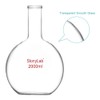 StonyLab Glass 2000ml Long Neck Flat Bottom Flask, Borosilicate Glass