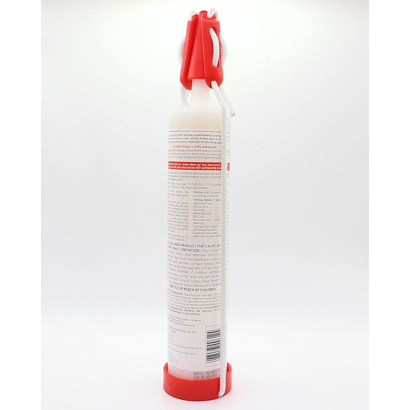 StrapCap Caulking Tube Cover (2-Pack, Red) - Leak-Proof Silicone Cap